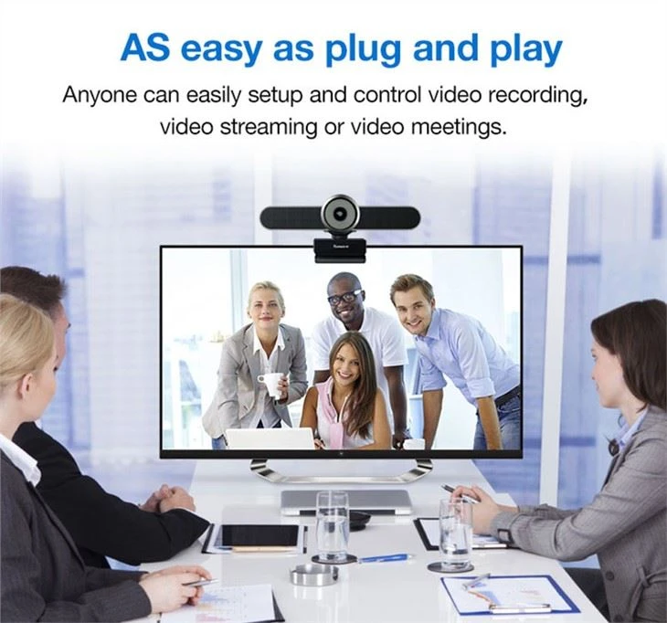 USB 4K Webcam With Built-in Microphone
