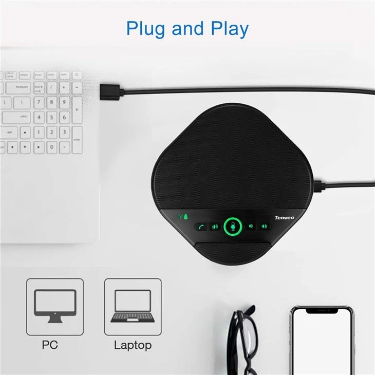 USB Plug & Play Omi-directional Conference Speakerphone