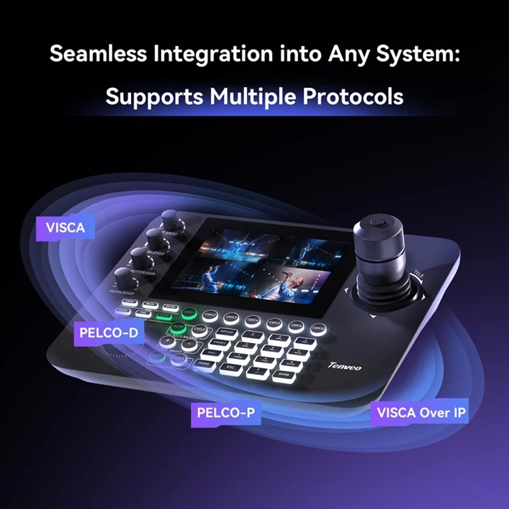 NDI|HX/IP Serial PTZ Camera Joystick Controller With 4-CHANNEL SPLICER price