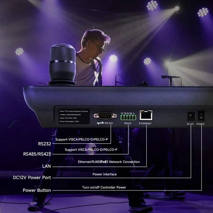 NDI|HX/IP Serial PTZ Camera Joystick Controller With 4-CHANNEL SPLICER suppliers